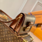 ルイ・ヴィトン LOUIS VUITTON ドーフィーヌMM モノグラムリバース ショルダーバッグ バッグ PVCコーティングキャンバス レザー レディース ブラウン系 M44391 ルイ・ヴィトン LOUIS VUITTON ドーフィーヌMM モノグラムリバース ショルダーバッグ バッグ PVCコーティングキャンバス レザー レディース ブラウン系 M44391
